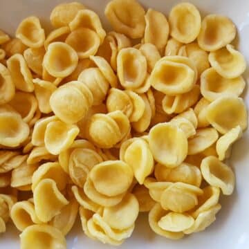Fresh orecchiette.